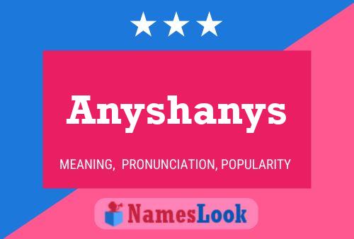 ملصق اسم Anyshanys