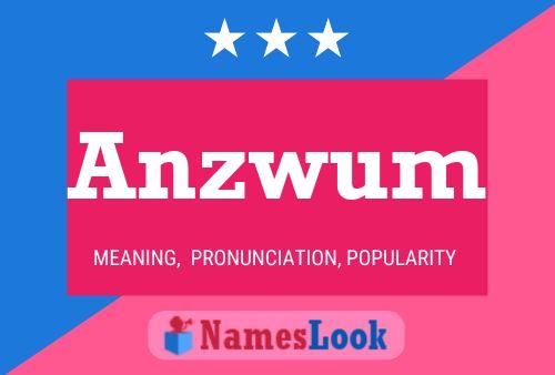 ملصق اسم Anzwum