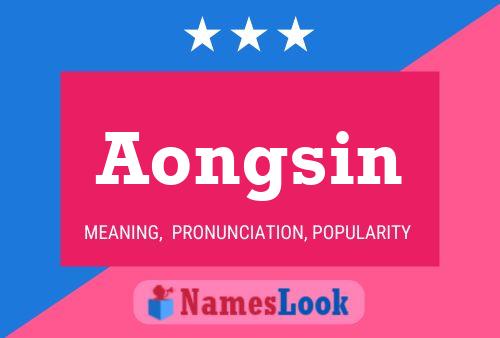 ملصق اسم Aongsin