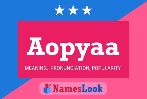 ملصق اسم Aopyaa