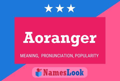 ملصق اسم Aoranger