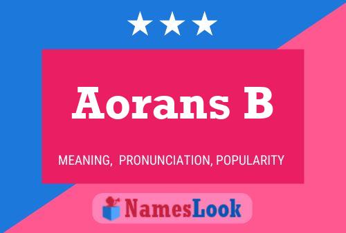 ملصق اسم Aorans B