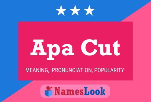 ملصق اسم Apa Cut