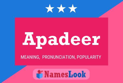 ملصق اسم Apadeer