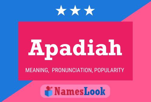 ملصق اسم Apadiah