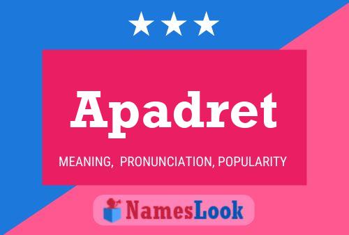 ملصق اسم Apadret