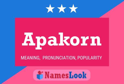 ملصق اسم Apakorn