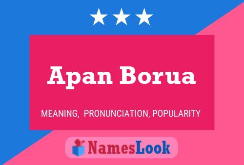 ملصق اسم Apan Borua