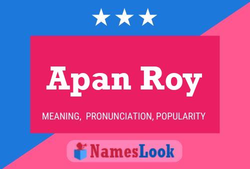 ملصق اسم Apan Roy