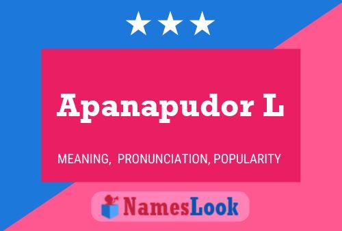 ملصق اسم Apanapudor L