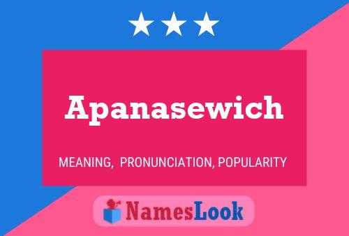 ملصق اسم Apanasewich