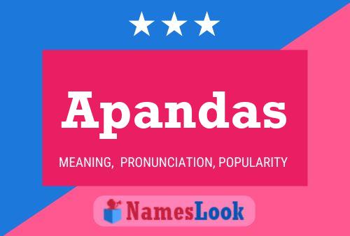 ملصق اسم Apandas