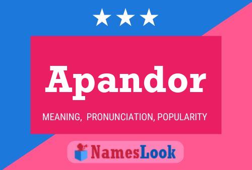 ملصق اسم Apandor