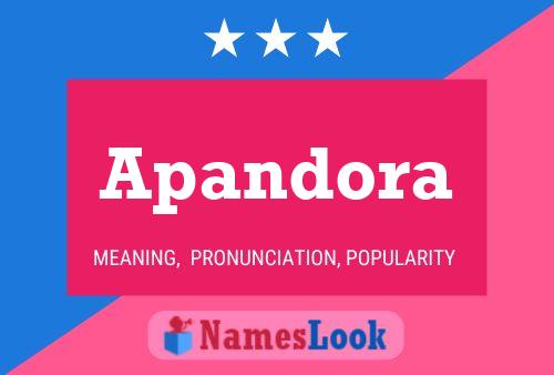 ملصق اسم Apandora