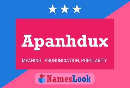 ملصق اسم Apanhdux