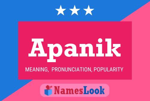 ملصق اسم Apanik