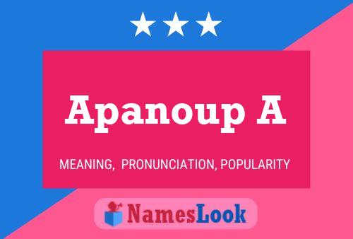 ملصق اسم Apanoup A