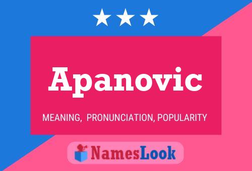 ملصق اسم Apanovic