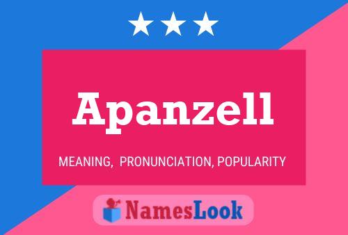 ملصق اسم Apanzell