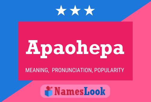 ملصق اسم Apaohepa