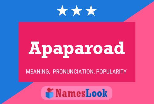 ملصق اسم Apaparoad