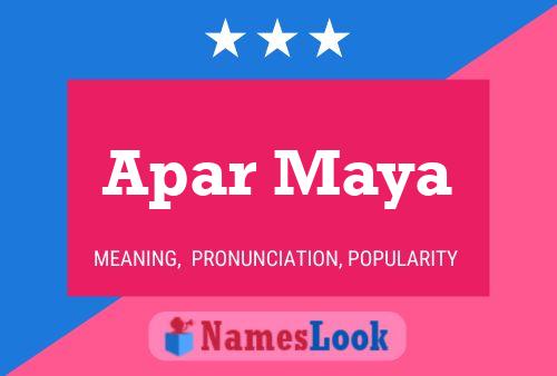 ملصق اسم Apar Maya