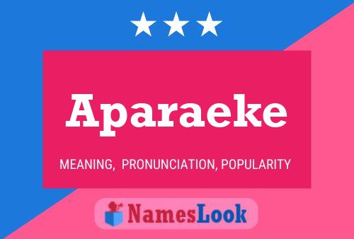 ملصق اسم Aparaeke