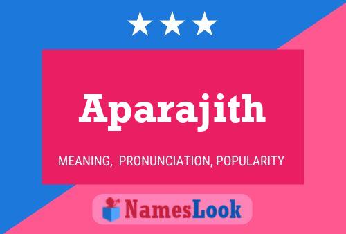 ملصق اسم Aparajith