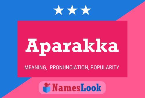 ملصق اسم Aparakka