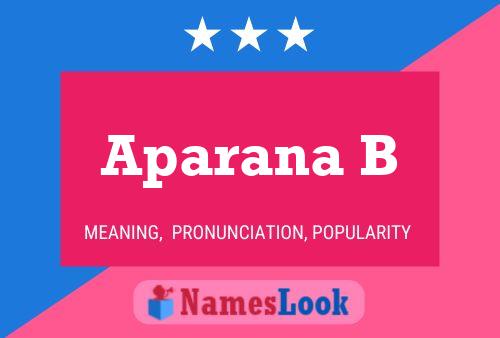 ملصق اسم Aparana B