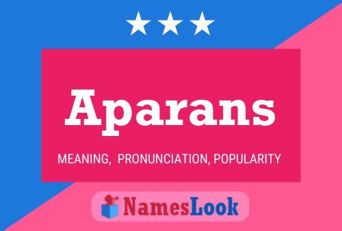 ملصق اسم Aparans