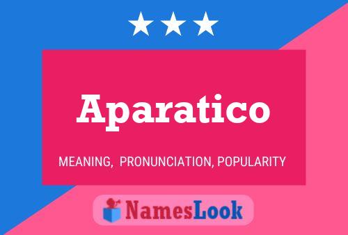 ملصق اسم Aparatico