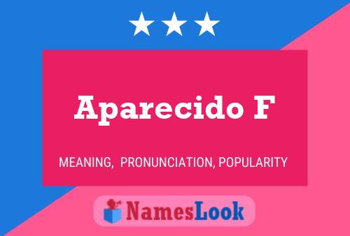 ملصق اسم Aparecido F