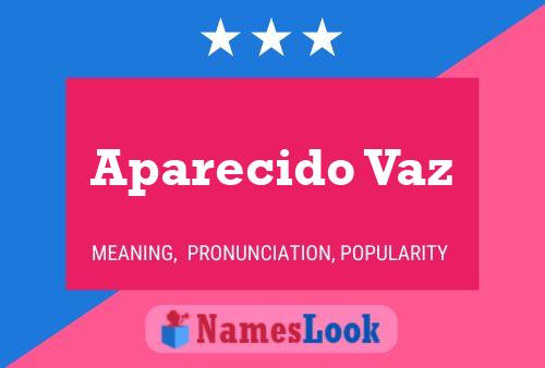 ملصق اسم Aparecido Vaz