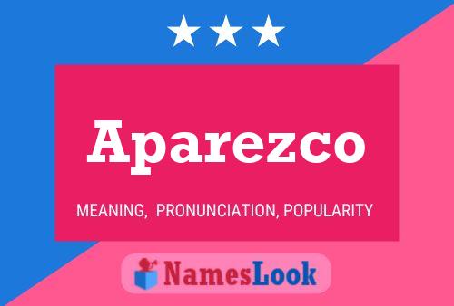 ملصق اسم Aparezco