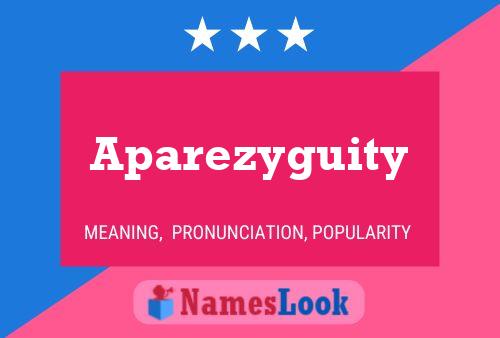 ملصق اسم Aparezyguity