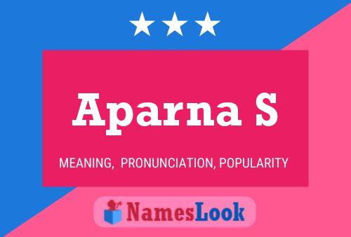 ملصق اسم Aparna S