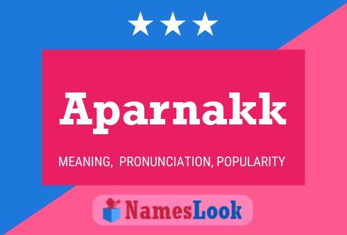 ملصق اسم Aparnakk