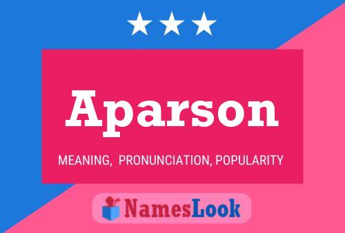 ملصق اسم Aparson