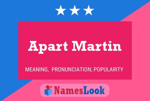 ملصق اسم Apart Martin