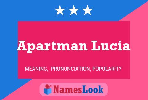 ملصق اسم Apartman Lucia