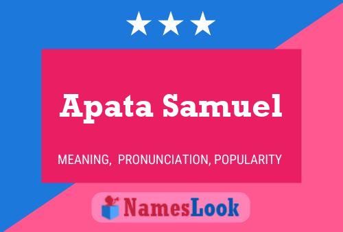 ملصق اسم Apata Samuel