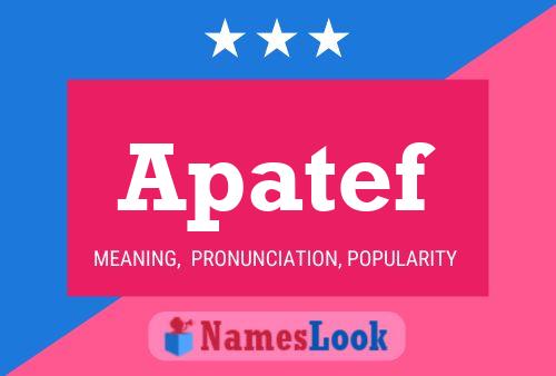 ملصق اسم Apatef