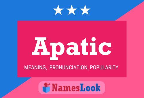 ملصق اسم Apatic