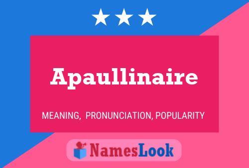 ملصق اسم Apaullinaire