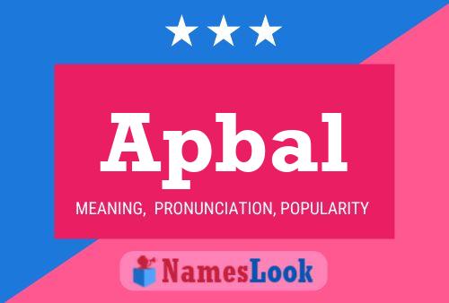 ملصق اسم Apbal