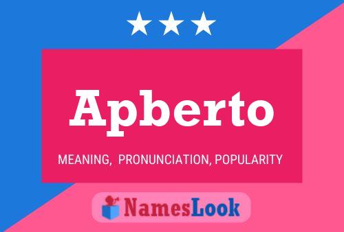 ملصق اسم Apberto