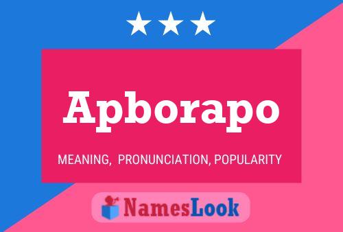 ملصق اسم Apborapo