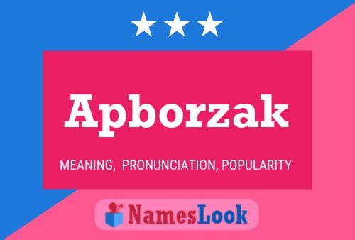 ملصق اسم Apborzak