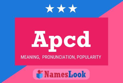 ملصق اسم Apcd